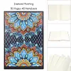 DIY Mandala Special Shaped Diamond Painting 50 Pages A5 Diary Book Notebook