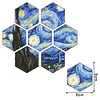 7pcs Cup Coasters Creative DIY Anti Slip Coasters Honeycomb Shape