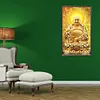 La Lumi&egrave;re De Bouddha Brille Partout Compl&egrave;te Rond Diamant Peinture 40X70CM