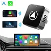 2 in 1 Wireless CarPlay Android Auto Adapter Plug & Play for Factory Wired Cars