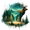Forest Deer-Full Round Diamond Painting