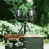 2-Head Aluminum Alloy Gas Tank Connection Lantern Bracket Camping Accessories