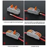 Push-type SPL2 two-in and two-out wire speed connector terminal