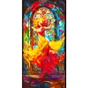 （Big Size)Dancing Girl Glass Painting-Paint by Numbers Acrylic Painting 40*80CM