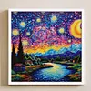 Van Gogh Starry Sky - 14CT Stamped Cross Stitch 40*40cm/15.75*15.75in