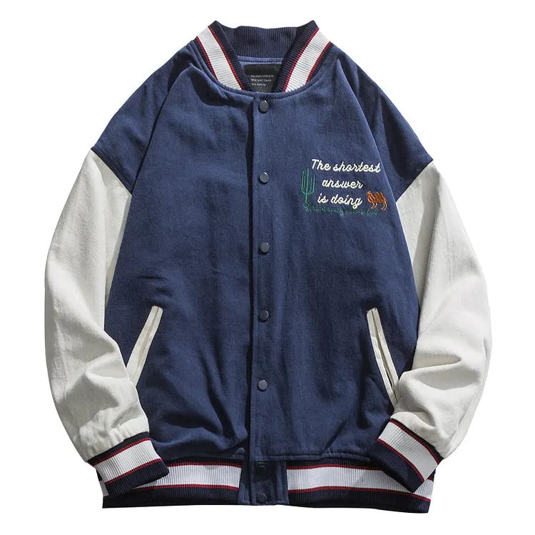 Letterman Jacket Outfit Senior Jackets Varsity Baseball Coat Men's Spring and Autumn Casual Jacket