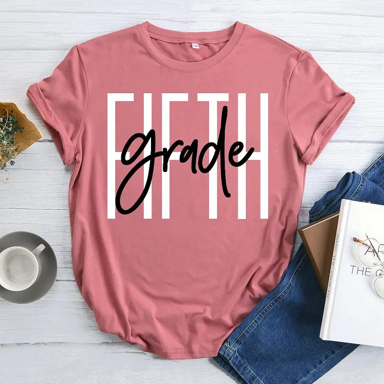 ANB - Fifth grade teacher Book Lovers Tee-07046
