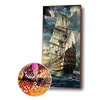 (Big Size) Sailing Ship - Full Round Diamond Painting  40*80cm