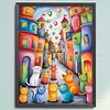 (US Local)Cat-11CT Stamped Cross Stitch Kit(40x55cm)