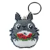1PCS-Cartoon-Beaded Cross Stitch Keychain-6.5*7.5CM