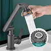 Robotic Arm Universal Faucet Stainless Steel Rotating Nozzle - Four Modes, Sink Bathroom Hot And Cold Water Household Faucet