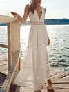 Plunging V-Back Sleeveless Maxi Dress