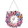 Diamond Painting Acrylic Butterfly Clock for Home Wall Decor