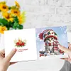 6Pcs Diamond Painting Christmas Cat Greeting Cards Christmas Cards