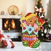 >SALE<Desktop Round Diamond Painting Ornament Acrylic Xmas Stocking (#4)