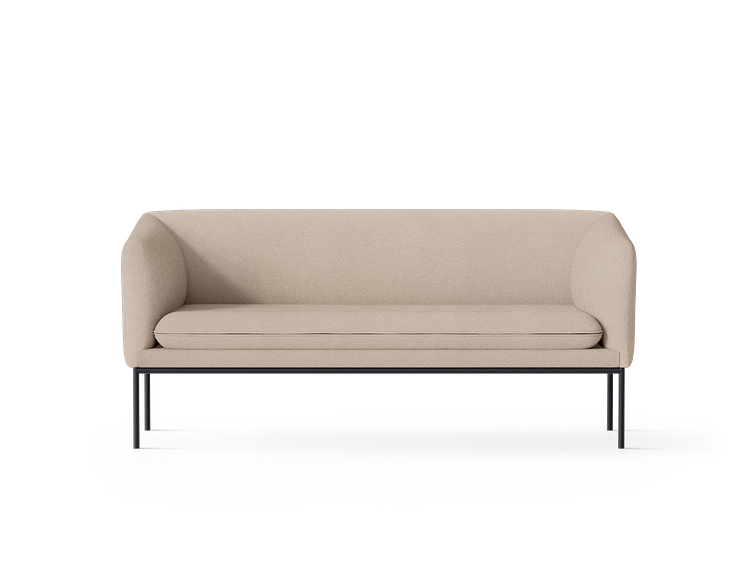 Turn Sofa 2 - Black - Grain - Cashmere
