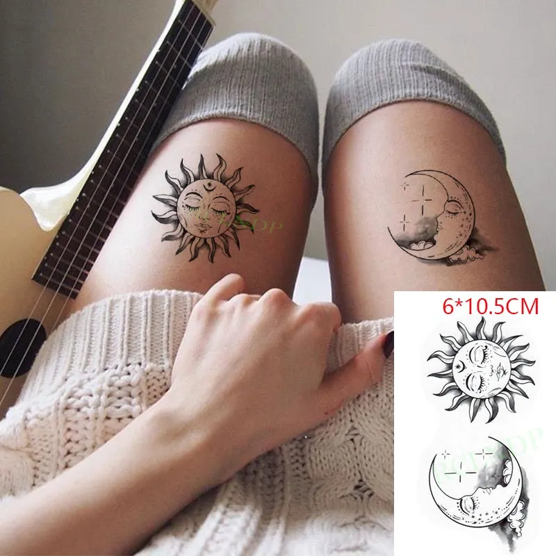 Waterproof Temporary Tattoo Sticker Body Art Love Wave Heartbeat Line Small Size Fake Tatto Flash Tatoo for Girl Women