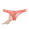 Men's Underwear Sexy Transparent G-String Thong Briefs Bulge Pouch Breathable Panties Perspective Male Bikini Underpants