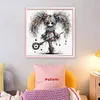 Quirky Girl-11CT Stamped Cross Stitch 40*40cm