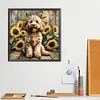 Teddy-Peinture diamant foret rond-40*40cm