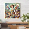 (US Local)Sewing 5D DIY Full Round Drill Big Size Diamond Painting Craft Home Decor 50x50cm