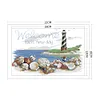 Shell Lighthouse-14CT Stamped Cross Stitch Kit(16x22cm)