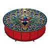 DIY Wooden Diamond Art Painting Storage Box Kit with Rotate Lid Diamond Art Painting Holder Box for Adults Beginners Home Office Decor