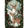 Diamond Painting-DIY Full Round Drill Elk in the Snow(70*50 CM)