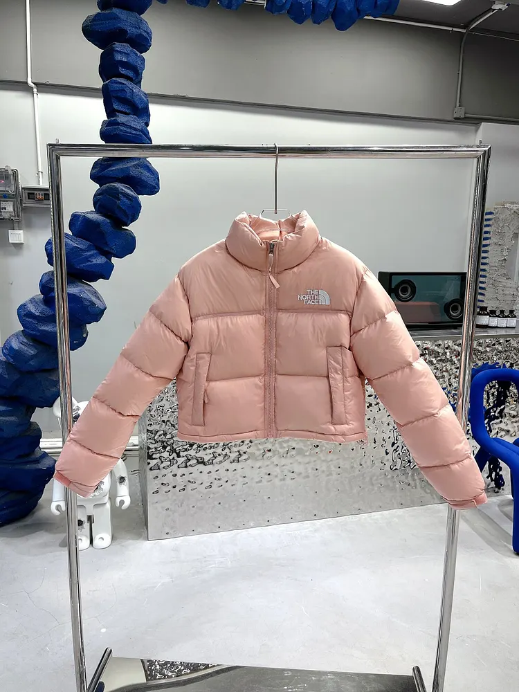 1996 The North Face Light Pink Women's Short Down Jacket #Women's