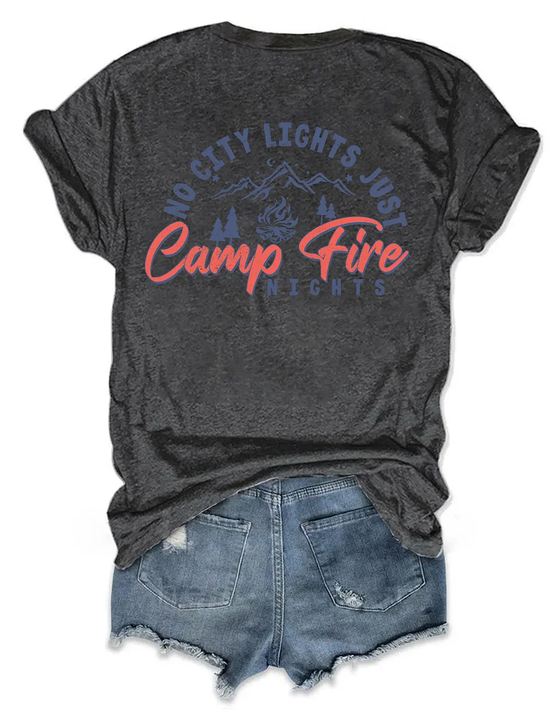 No City Lights Just Campfire Nights T-shirt
