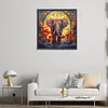 Elephant Glass Painting-Paint by Numbers Acrylic Painting 40*40CM