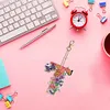 DIY Diamond Painting Butterfly Flower Lettter Keychain Kit