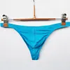 Men's Thong Underwear Sexy Men's Underwear Ice Silk Fabric Bikini G-String Thongs