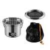 Multifunctional small thick stainless steel outdoor portable home/outdoor carbon stove
