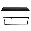 [US Local Warehouse] Awning for Door Entrance 118x39 Inch Rain & Snow Protection Window Awning Door Canopy with Aluminum Alloy Bracket Overhead Modern Polycarbonate Cover for Patio/Porch/Deck