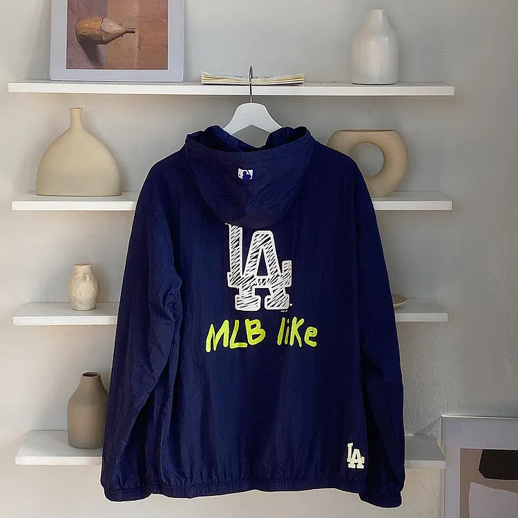 Yankees Loose Hooded Men and Women Same Style Sun Protective Clothes Coat