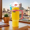 24oz Stainless Steel Whale Fountain Tumbler Perfect for Kids Teens and Adults