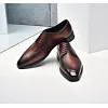 Designer Mens Derby Formal Shoes Genuine Leather