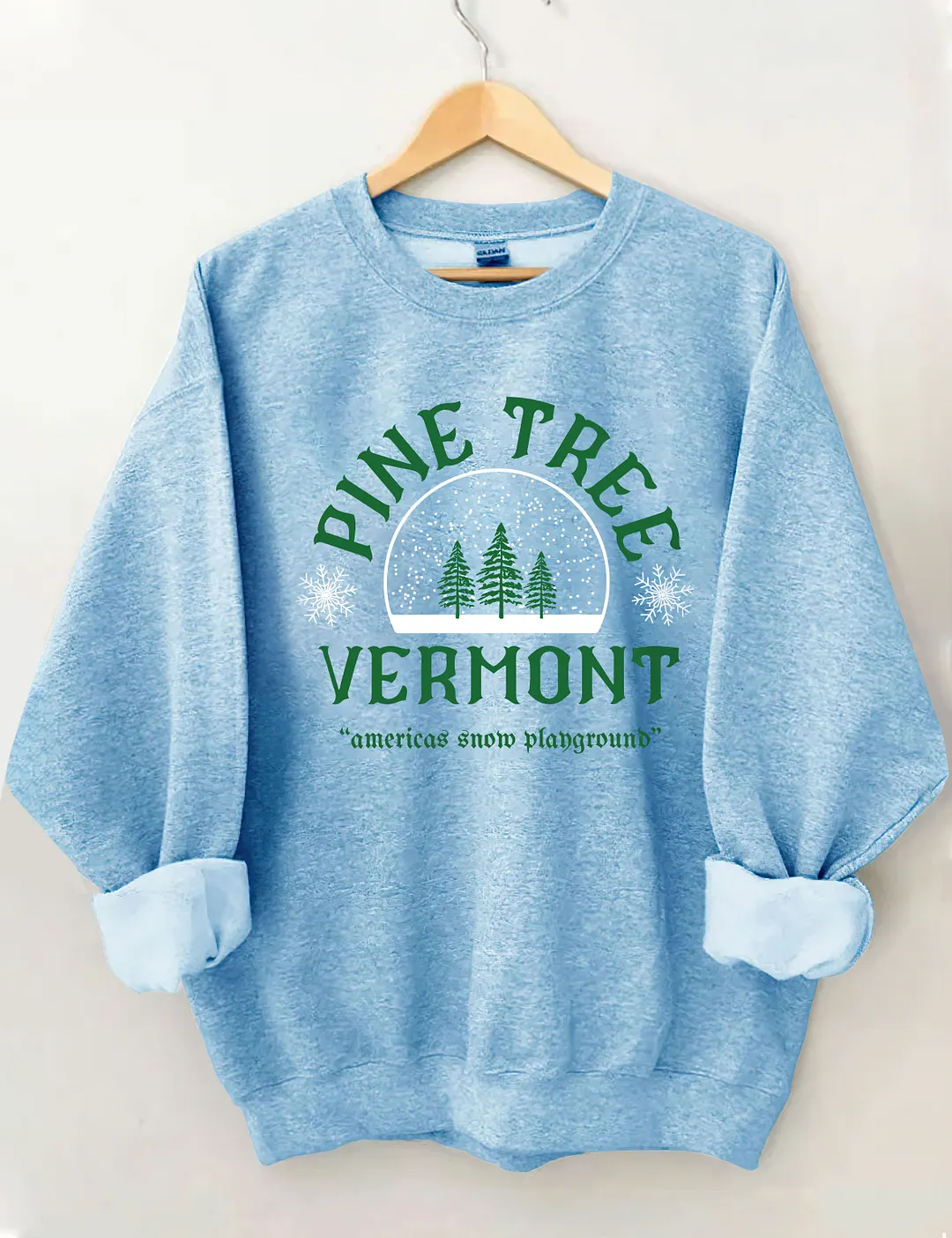 Pine Tree Vermont Christmas Sweatshirt