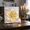 Lily DIY Pearl Painting Kit with Frame 30x30cm Pearl Gem Paintings Picture Arts Craft for Adults/Beginners Gift Home Wall Decor