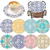 8Pcs Diamond Painting Crushed Flower Coasters Craft Kit with Holder