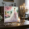 (Pre-Framed)Wedding Dress-Special Shape Diamond Painting Kit(25x25cm)