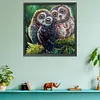 >SALE<48x48cm 11CT Cross Stitch Kit Stamped Canvas Needlework Owl Birds (CXB158)