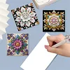 6Pcs Diamond Painting Greeting Card Mandala Diamond Handmade Card Kit