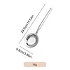 304 Stainless Steel Fine Mesh Strainer Multi-functional Sieve Colander with Handle Fat Skimmer Spoon Kitchen Gadget for Oil Filter Skimming Grease Foam