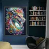(Big Size)Colorful Dragon - 11CT Stamped Cross Stitch - 50*65cm