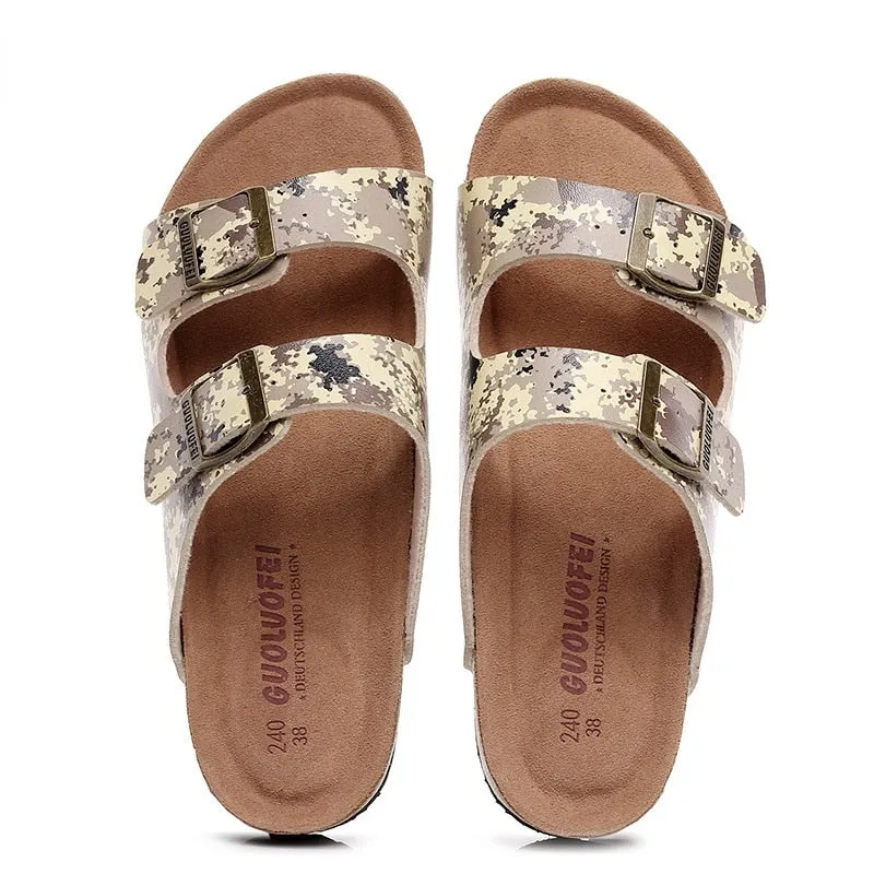 Fujin High Quality Large Size Women Summer Shoes Soft Cork Sole Non Slippery Female Beach Shoes Slides Platform Sandals Fashion