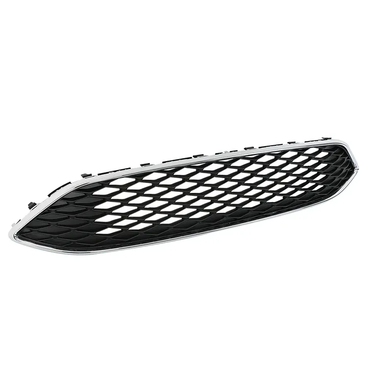 SEBLAFF Front Bumper Black Grille Upper Grill Assembly Fog Lamp Cover and Bracket Kit Replacement for 2015 2016 2017 2018 Focus