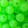 1000pcs/box Luminous Fishing Beads Hard Plastic Round Glow Beads Fishing Stopper