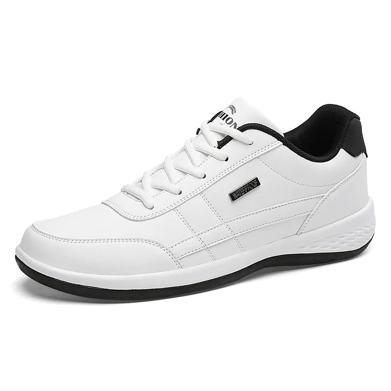 Fashion Men Sneakers for Men Casual Shoes Breathable Lace up Mens Casual Shoes Spring Leather Shoes Men chaussure homme Zapatos